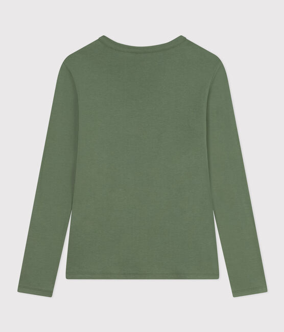 T-shirt L'ICONIQUE girocollo in cotone Donna verde CROCO