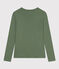 T-shirt L'ICONIQUE girocollo in cotone Donna verde CROCO