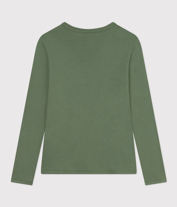 T-shirt L'ICONIQUE girocollo in cotone Donna verde