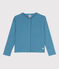 Cardigan in cotone bambina blu LAVIS