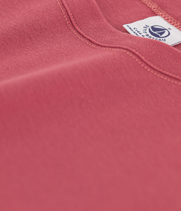 T-shirt L'ICONIQUE girocollo in cotone donna rosa