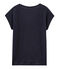 T-shirt maniche corte donna in lino cangiante blu SMOKING/rosa COPPER