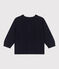 Cardigan in cotone tinta unita neonato blu SMOKING