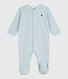 Pigiama in cotone millerighe neonato