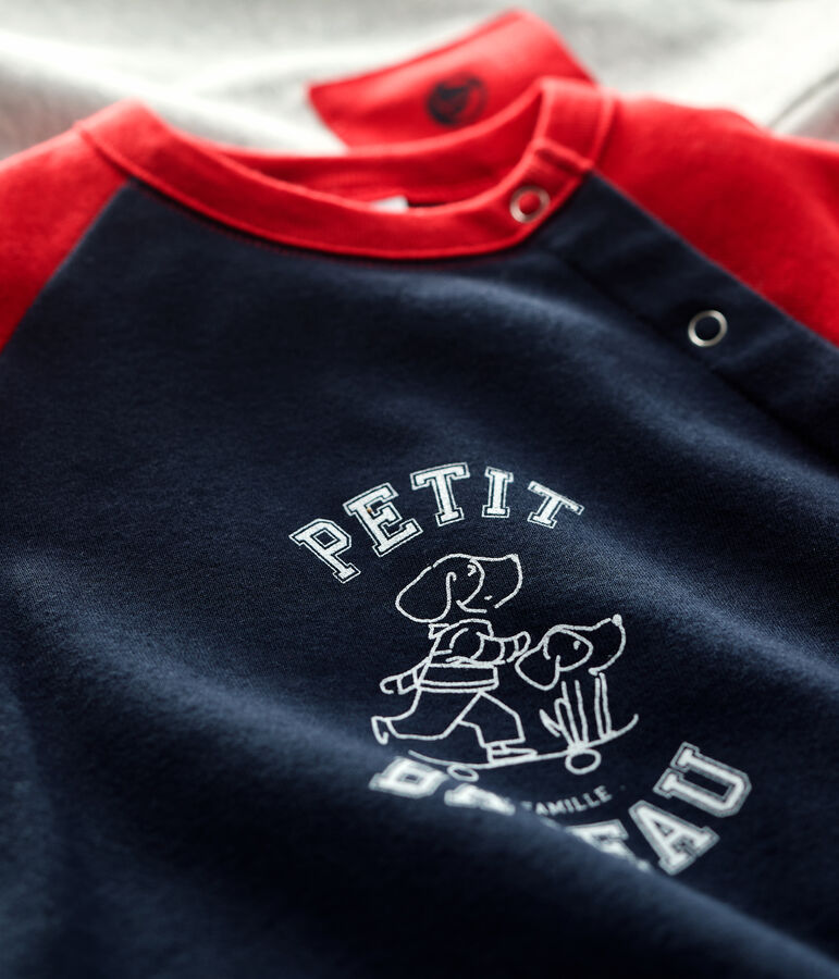 Confezione da 2 t-shirt in cotone beb&egrave;. multicolore