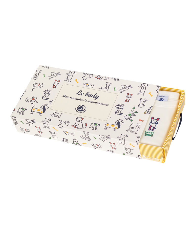 Confezione da 5 body a manica lunga beb&egrave; maschietto multicolore