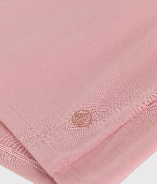 T-shirt l'Iconique in coton tinta unita donna rosa