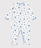 Pigiama in ciniglia a stelle neonato bianco MARSHMALLOW/blu ALASKA