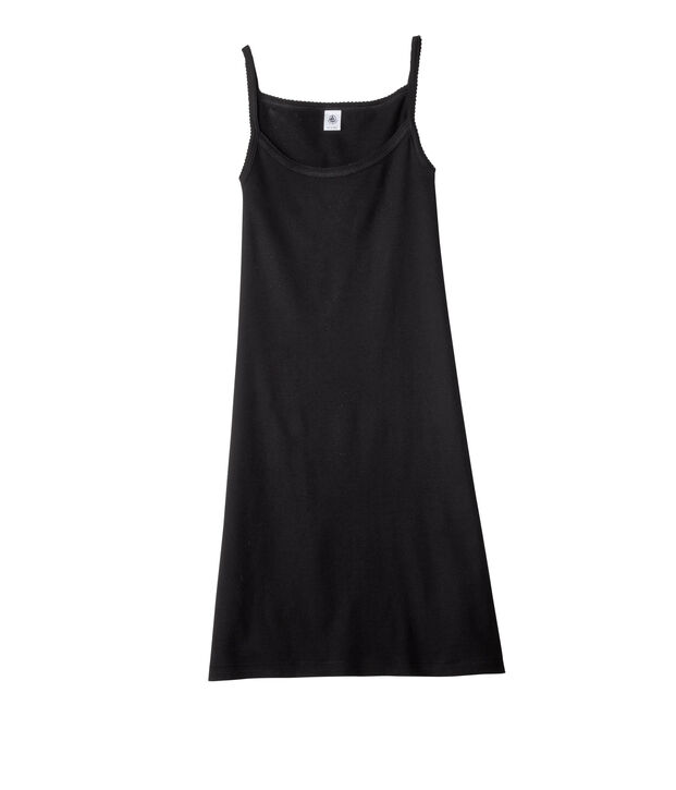 Abito con spalline donna nero