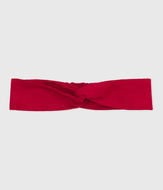 Fascia in velluto bambina rosso TERKUIT