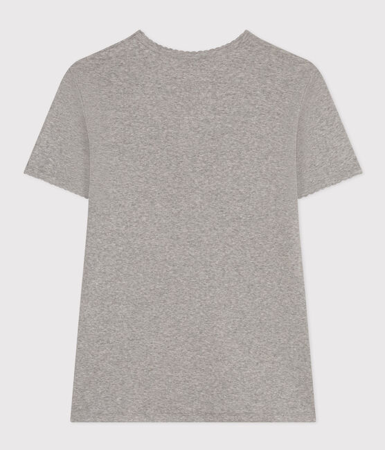 T-shirt L'ICONIQUE cocotte in cotone Donna grigio CHATON CHINE
