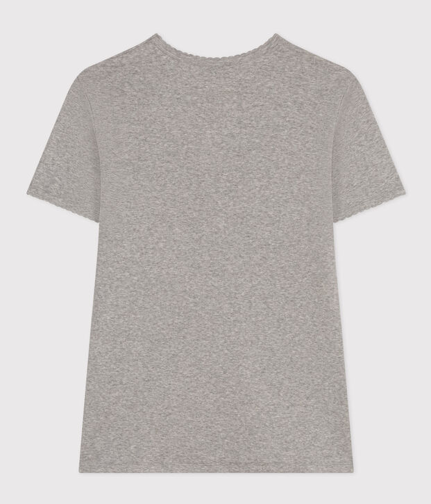 T-shirt L'ICONIQUE cocotte in cotone Donna grigio
