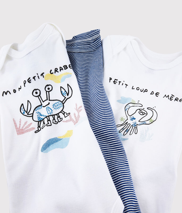 Confezione da 3 body manica corta Serge Bloch beb&egrave; multicolore