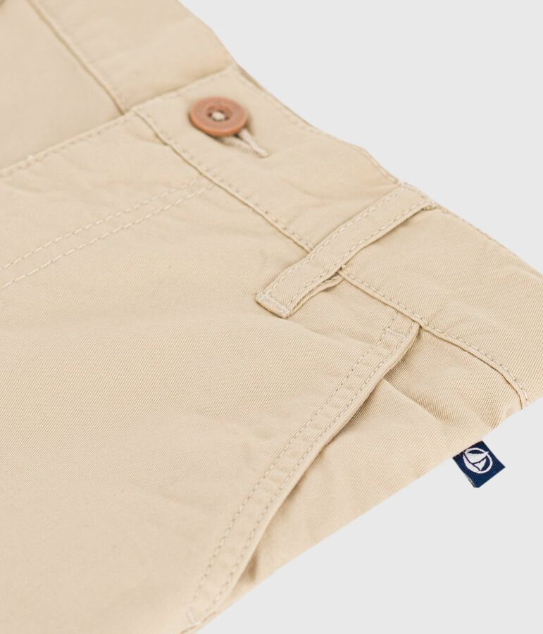 Pantaloni in cotone bambino beige
