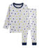 Pigiama bambino a costine grigio/multicolore