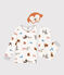 Pigiama travestimento con maschera bambino unisex in tessuto felpato bianco MARSHMALLOW/bianco MULTICO