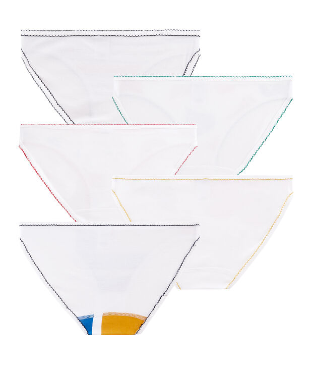 Lotto 5 slip donna multicolore