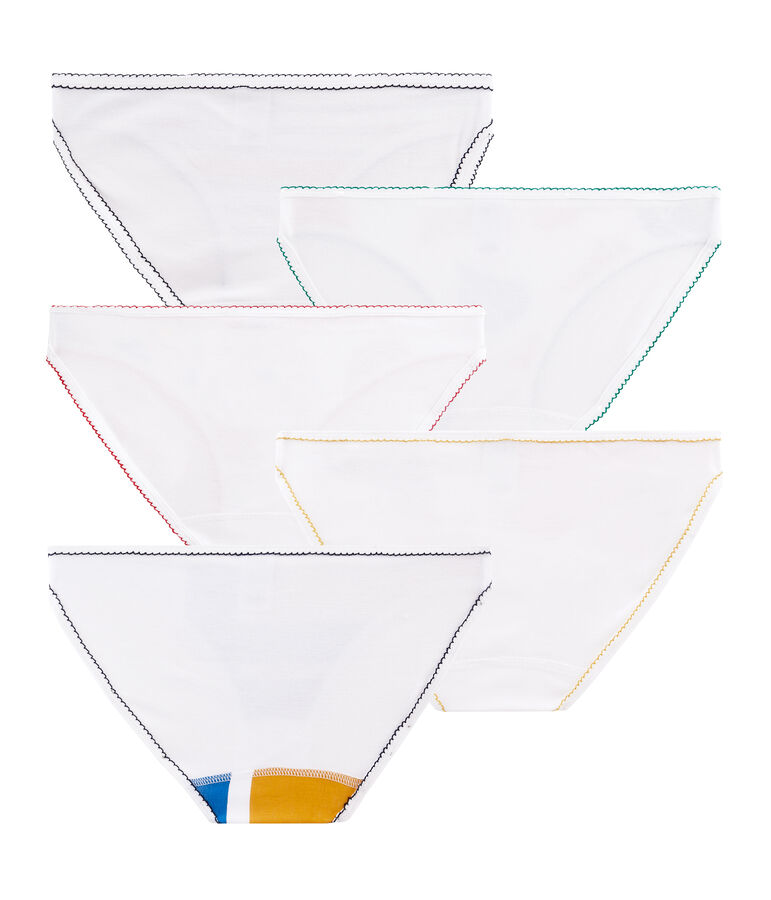 Lotto 5 slip donna multicolore