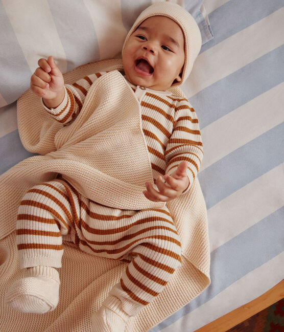 Coperta in tricot. ecru AVALANCHE
