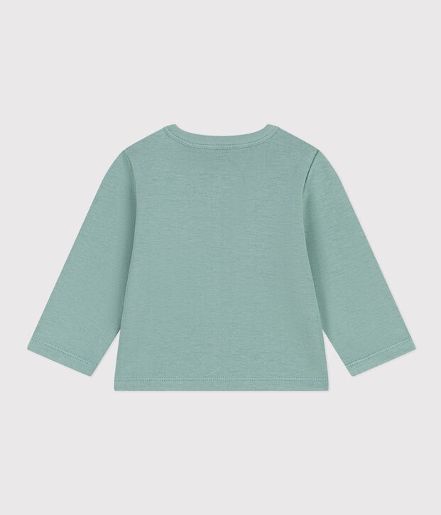 Cardigan in jersey spesso per beb&egrave; verde