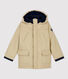 Parka bambino in cotone spalmato