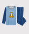 Pigiama in ciniglia bambino blu ALASKA/blu MAJOR