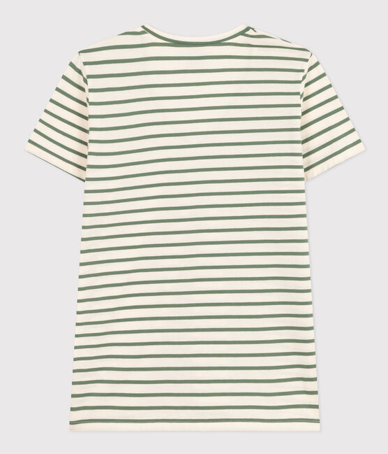 T-shirt donna Le droit scollo a V in cotone a righe AVALANCHE/ CROCO
