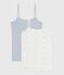 Set di canotte con spalline in cotone traforato donna variante 1