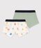 Confezione da 2 boxer bambino con emoticon in cotone e Lyocell variante 1