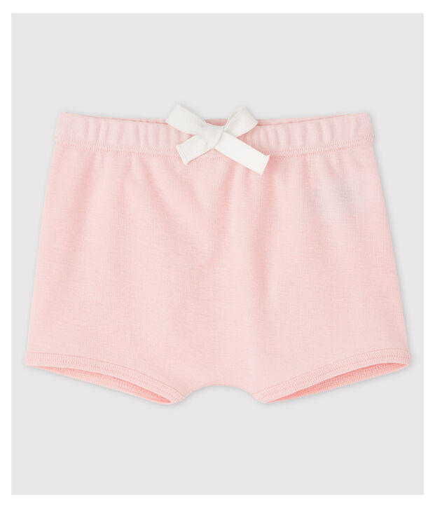 Shorts per  beb&egrave; in cotone rosa