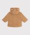 Cappotto con cappuccio in sherpa neonato LATTE