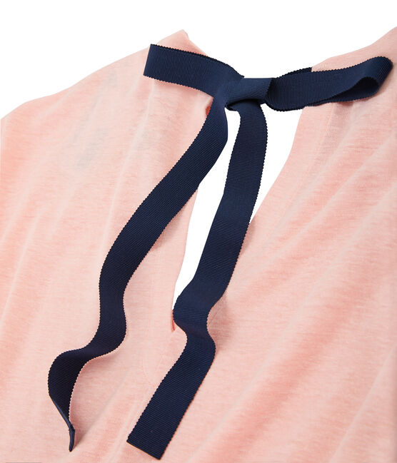 T-shirt in lino donna rosa PATIENCE
