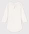 Body in cotone a manica lunga con colletto bianco MARSHMALLOW