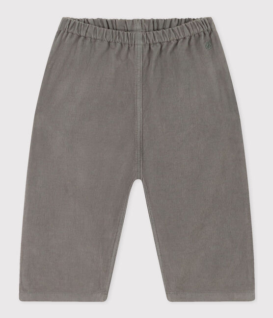 Pantaloni di velluto a costine sottili per bebè verde THUYA