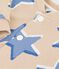 Tutina lunga in cotone con stampa di stelle neonato beige/multicolore