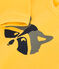 Maglia in tessuto felpato neonato giallo DAISY