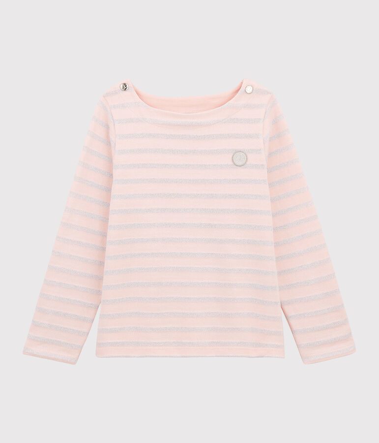 Marini&egrave;re in jersey bambina rosa MINOIS/ ARGENT