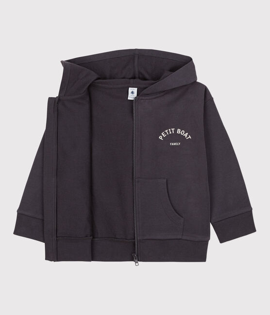 Felpa petit Boat con zip e cappuccio bambino grigio DUMBO