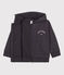 Felpa petit Boat con zip e cappuccio bambino grigio DUMBO