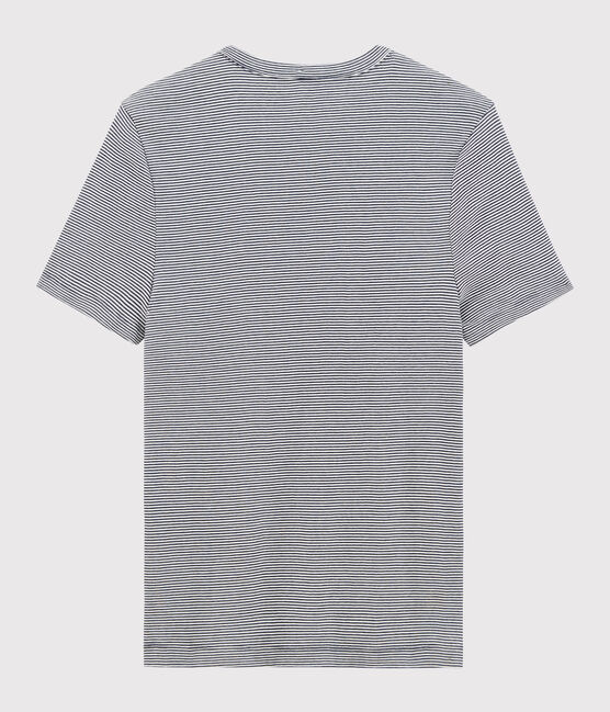 T-shirt maniche corte Uomo blu SMOKING/bianco MARSHMALLOW