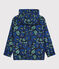 Giacca antivento in poliestere riciclato bambino blu SMOKING/bianco MULTICO