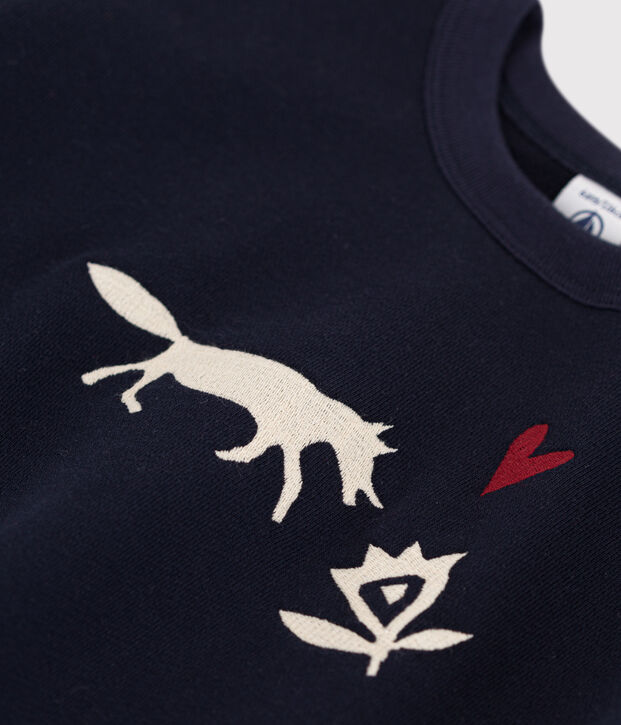 Felpa in molleton bambina SMOKING