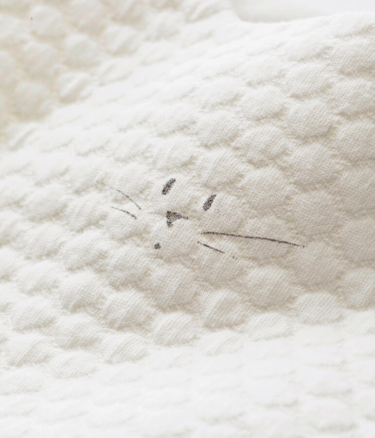 Sacco nanna in tubique matelass&eacute; beb&eacute; unisex bianco