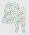Pigiama fantasia giungla bambino in cotone bianco MARSHMALLOW/bianco MULTICO