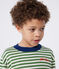Pullover in cotone a righe bambino verde PALMERAIE/ AVALANCHE
