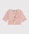 Cardigan in tricot a punto legaccio per bebè rosa SALINE