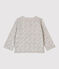 Cardigan in molleton bebè. grigio BELUGA/bianco MULTICO
