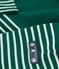 T-shirt marini&egrave;re in cotone donna verde/bianco