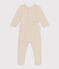 Pigiama neonato in ciniglia  beige MONTELIMAR CHINE
