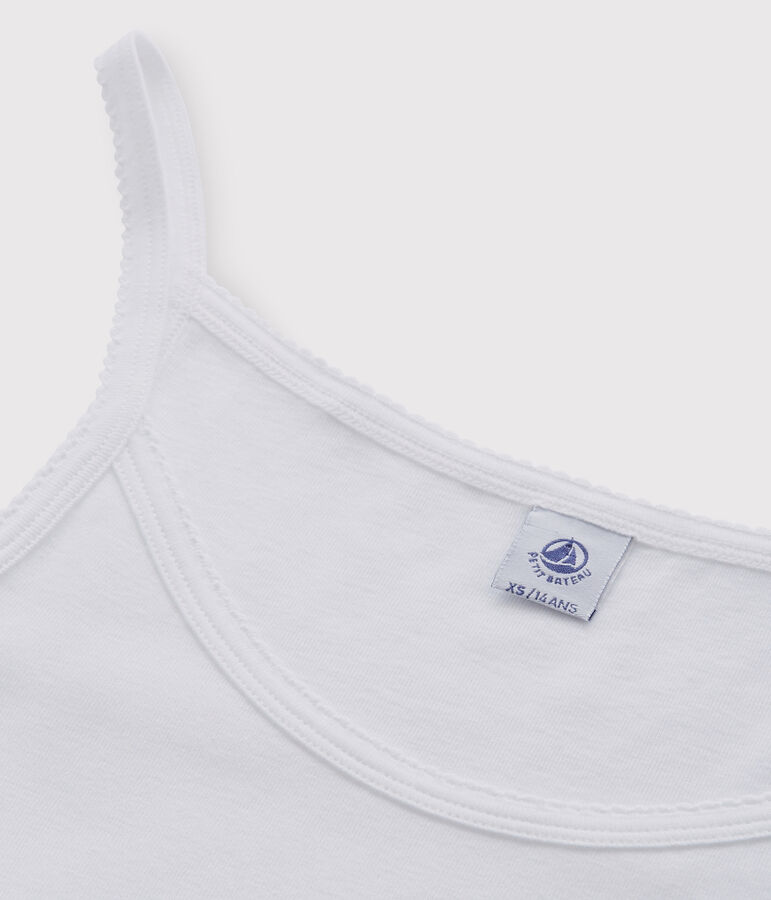 Abito con spalline iconico in cotone Donna bianco ECUME